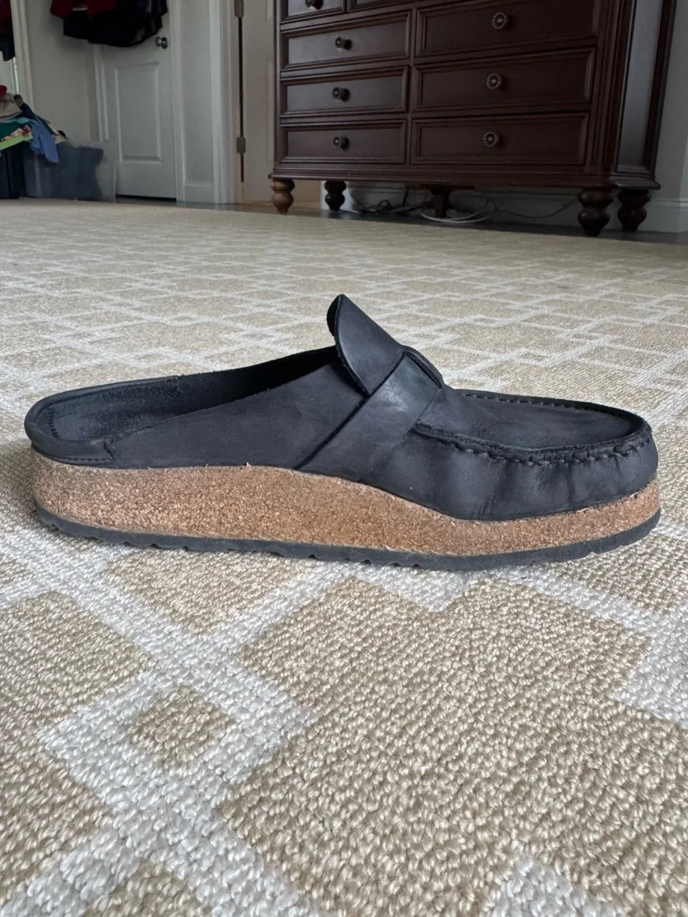 Birkenstock Buckley Clog Black Leather Buckle EU 39 (US 8-8.5) - Picture 4 of 17